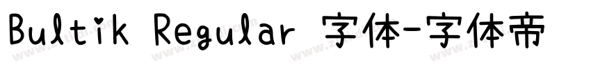 Bultik Regular 字体字体转换